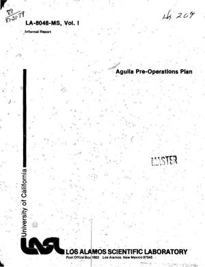 Aguila pre-operations plan