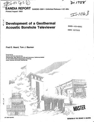 Development of a geothermal acoustic borehole televiewer