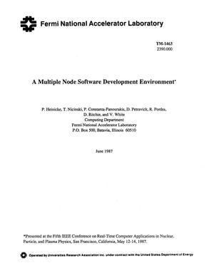 A multiple node software development environment