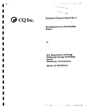 Development of a coal quality expert