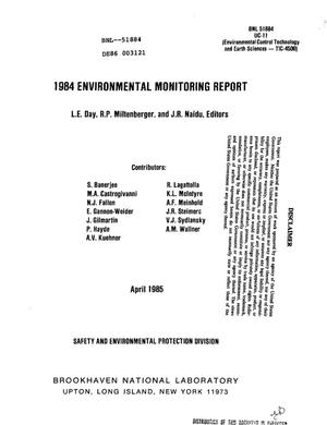 1984 environmental monitoring report