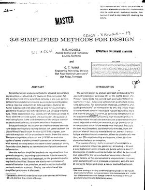 3. 6 simplified methods for design