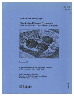 Chemical and physical processes in Tank 241-SY-101: A preliminary report