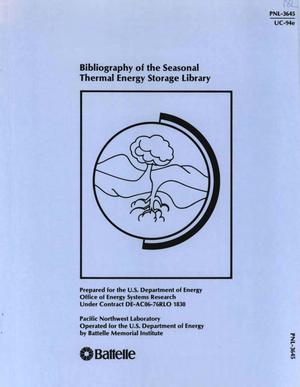 Bibliography of the seasonal thermal energy storage library
