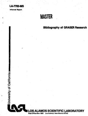 Bibliography of GRASER research. Informal report