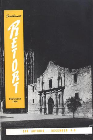 Southwest Retort, Volume 11, Number 4, December 1958