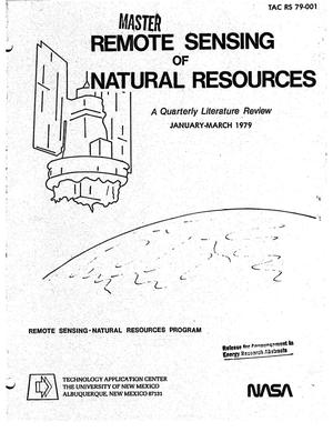 Remote sensing of natural resources. Quarterly literature review, January--March 1979