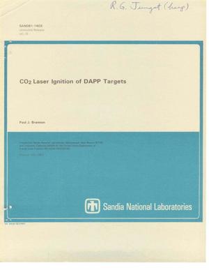 CO/sub 2/-laser ignition of DAPP targets