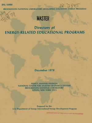 Directory of energy--related educational programs