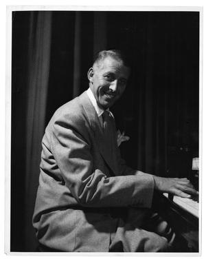 Primary view of object titled '[Photograph of Stan Kenton at the Piano]'.