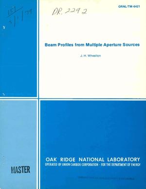 Beam profiles from multiple aperture sources