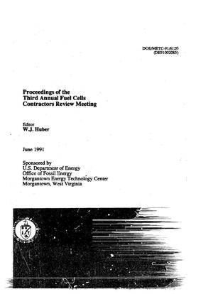 Proceedings of the third annual fuel cells contractors review meeting