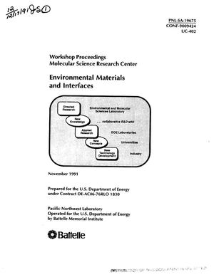 Environmental materials and interfaces