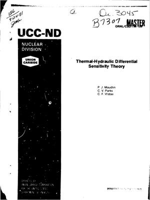 Thermal-hydraulic differential sensitivity theory. [LMFBR]