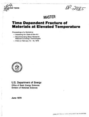 Time-dependent fracture of materials at elevated temperature
