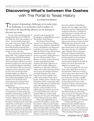 Discovering What’s between the Dashes with The Portal to Texas History