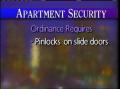 Primary view of [News Clip: Apartment security]