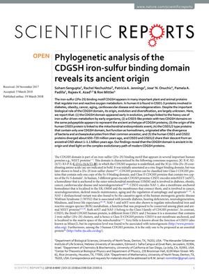 Primary view of object titled 'Phylogenetic analysis of the CDGSH iron-sulfur binding domain reveals its ancient origin'.