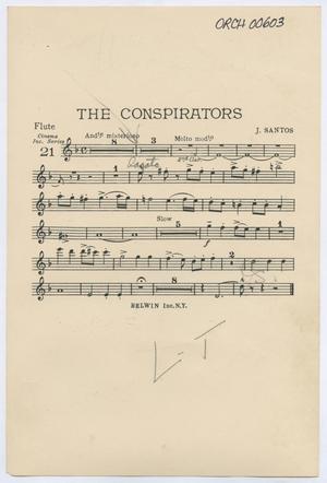 Primary view of object titled 'The Conspirators: Flute Part'.