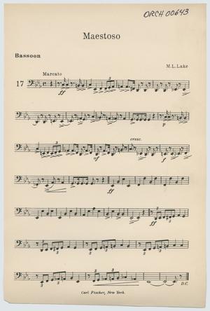 Maestoso: Bassoon Part
