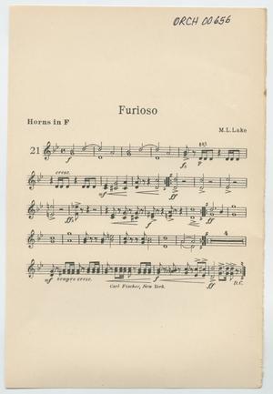 Furioso: Horns in F Part
