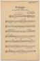 Musical Score/Notation: Prologue: Clarinet 2 Part