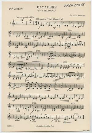 Bayadere: Violin 2 Part