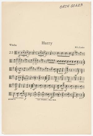 Hurry: Viola Part