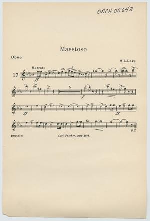 Maestoso: Oboe Part