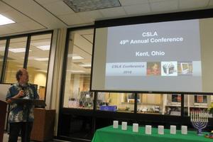 [Ralph Hartsock giving presentation at CSLA meeting]