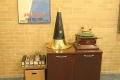 Photograph: [Gramophone on top of storage]