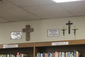 [Donated crosses from Art and Kate Nordiello and an unknown benefactor]