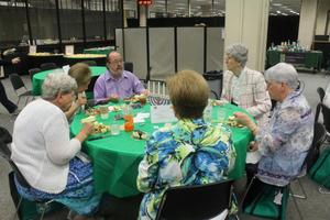 [CSLA members enjoying other company and lunch]