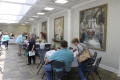 Photograph: [Attendees eat lunch at WBC]