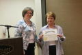 Photograph: [Marcia Trauernicht and recipient of certificate]
