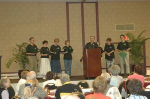 [Guests on standing during 2007 CSLA conference]
