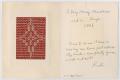 Thumbnail image of item number 2 in: '[Woven Christmas card]'.