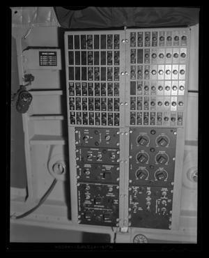 [Photograph of controls on the ceiling of a UH-1E Iroquois helicopter, 4]