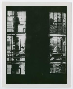 [Students in the Library Building (1937) at night]