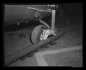 [Photograph of a closeup of the landing skid of a YUH-1D Iroquois helicopter, 3]