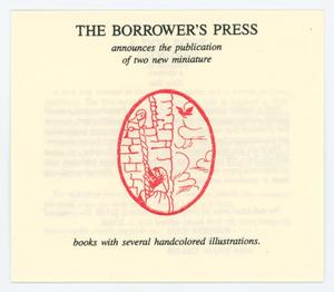 [Pamphlet from the Borrower's Press]