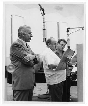 [Photograph of Stan Kenton, Billy May and Nelson Riddle]