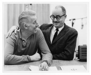 Primary view of object titled '[Photograph of Stan Kenton and Gene Roland]'.