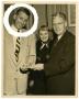 Primary view of [Photograph of Stan Kenton, Mayor James T. Hamlow and June Christy]