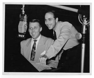Primary view of object titled '[Photograph of Stan Kenton and Martin Block]'.