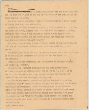 Primary view of object titled '[News Script: USS Pueblo reprot]'.