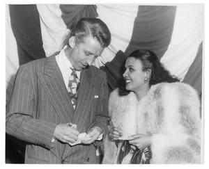 Primary view of object titled '[Photograph of Stan Kenton and Lena Horne]'.