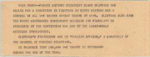 Primary view of object titled '[News Script: Clifford]'.