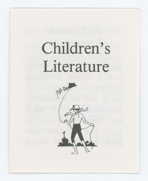 Primary view of object titled 'Children's Literature'.