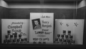 [Window display for "Henry Morgan's Great Talent Hunt"]